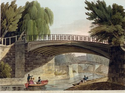 Die Brücken über den Kanal in den Sydney Gardens, aus 